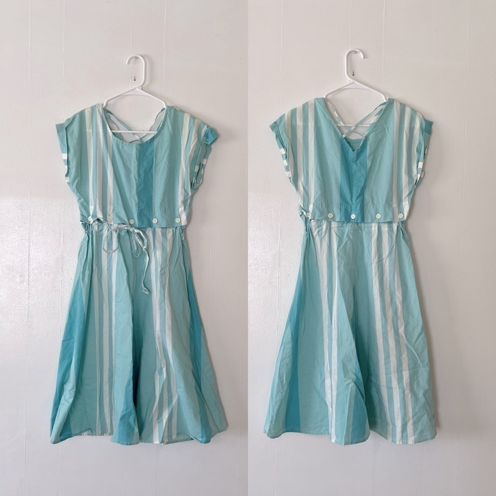 VINTAGE YOU BABES ll Striped Cotton Dress - Picture 1 of 6